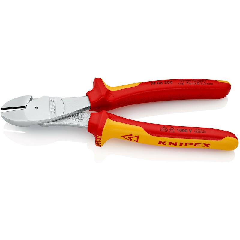 PINCE COUP.DE CÔTÉ VDE      74 06 - 200MM   KNIPEX