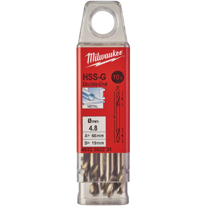 METAALBOOR HSS-G 4,8MM      4932352231(10ST)MILWAU