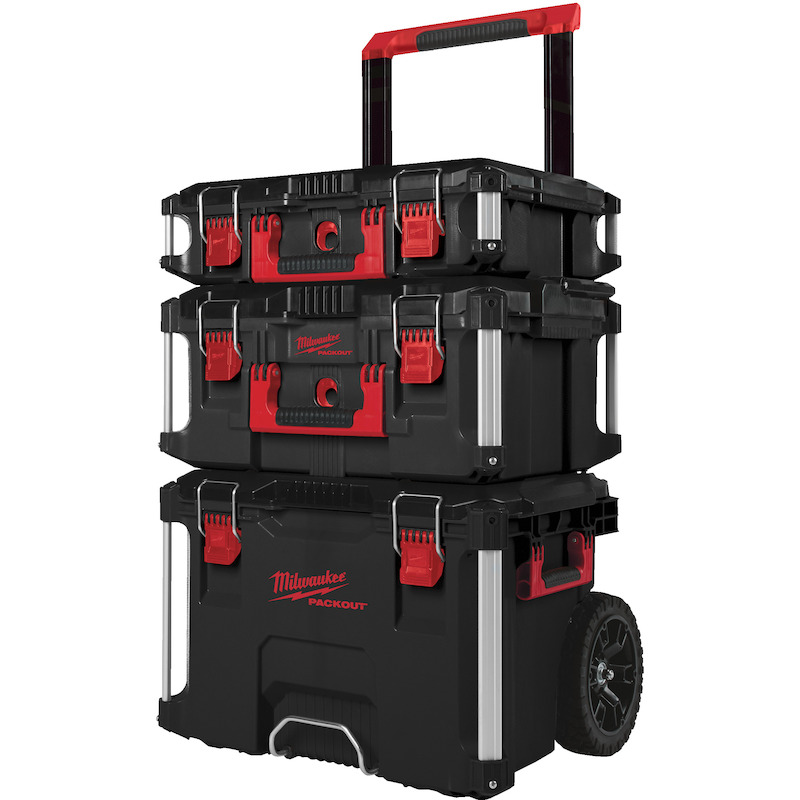 SET PACKOUT TROLLEY+COFFRES 4932464244(3PC)MILWAUK