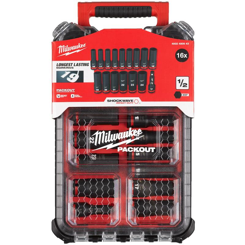 SLAGDOPPENSET 1/2"          4932480943   (16ST)MIL