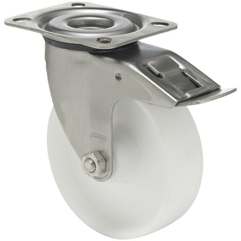 ROUE PIV./FR.INOX/NYL.100MM BXPN 1001 1100 - 150KG