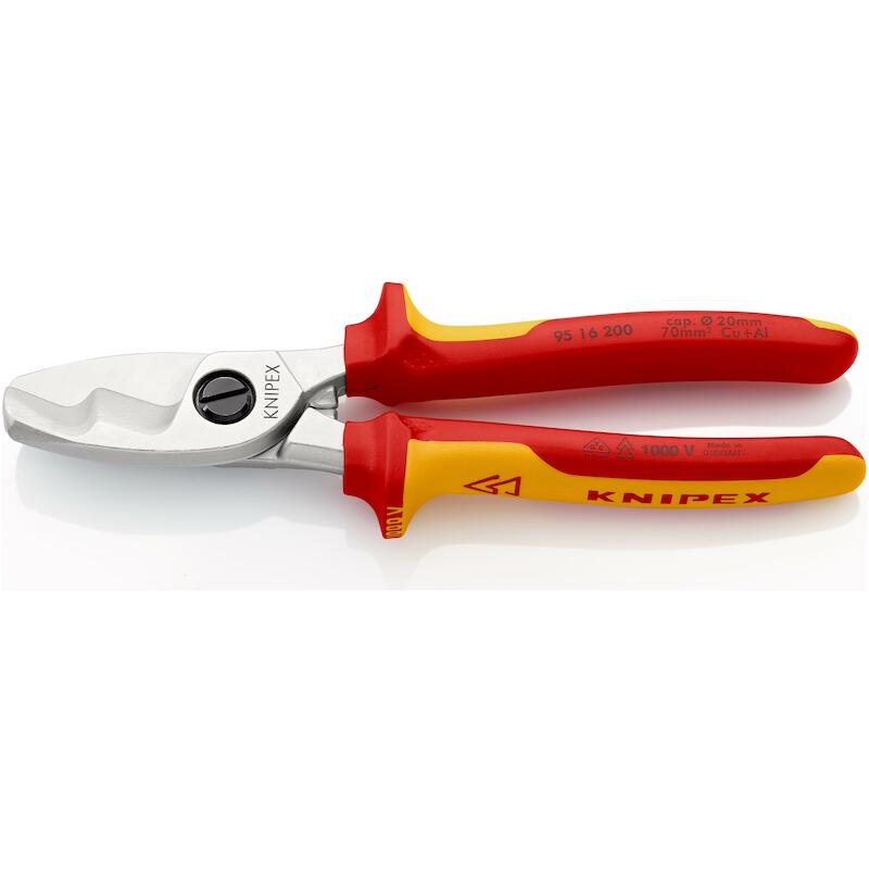 COUPE-CÂBLES DOUBLE TR.VDE  95 16 - 200MM   KNIPEX