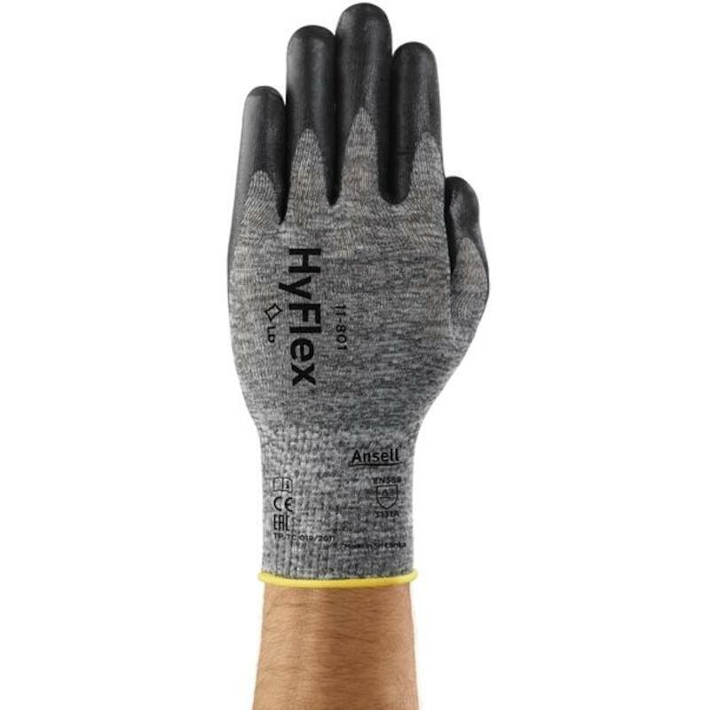 Ansell - Werkhandschoenen - Hyflex 11-801 - Maat 8 - Nitrilschuim gecoat - en 388: 2003 (3131) - 91082750