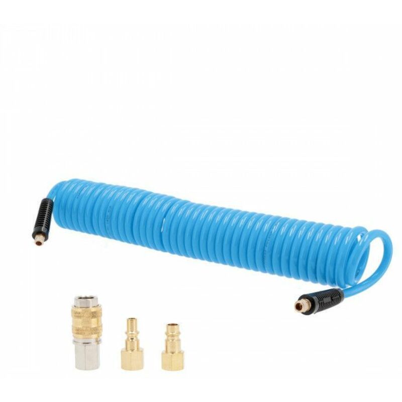 TUYAU SPIR.PU 12X1/4" BLEU  4304225 (7,5M)AIRPRESS