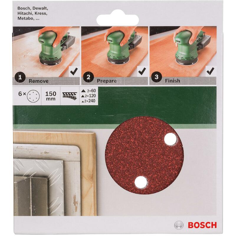 SET SCHUURSCH.150MM VELC.6G.2609256A35 DIVERS(6ST)