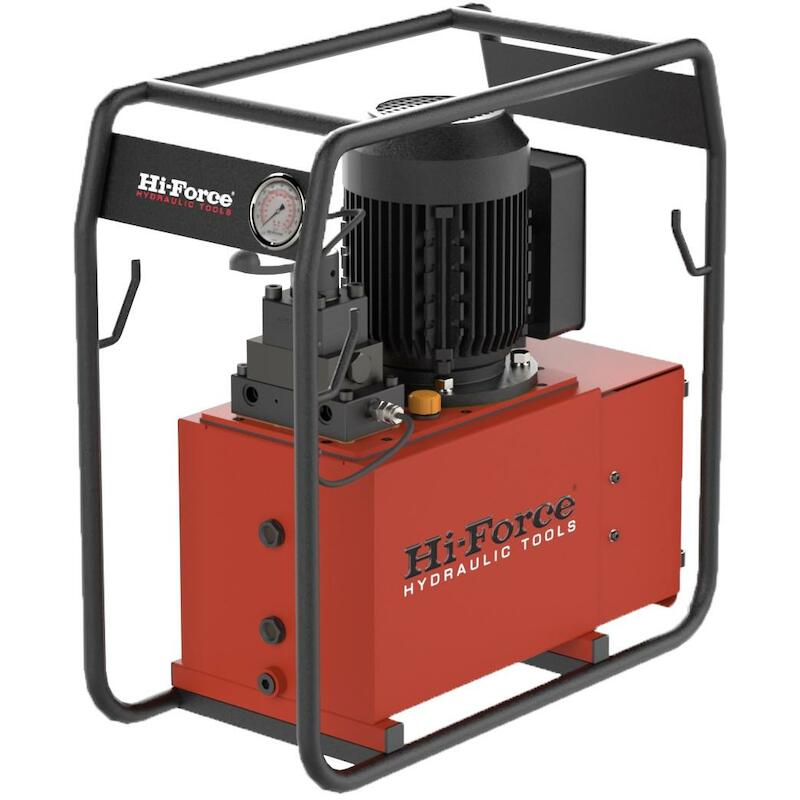 230V (60HZ), TWO STAGE, ELECTRIC DRIVEN, GENERAL DUTY MEDIUM FLOW PUMP C/W SOLENOID OPERATED VALVE - HEP207412HS - HI-FORCE