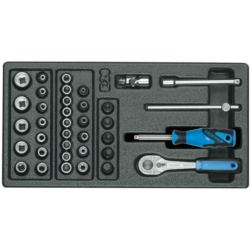 Gedore - Socket set - 1500 ES-20 - 1/4" - 4-14 mm - 1/3 es module - 41894092