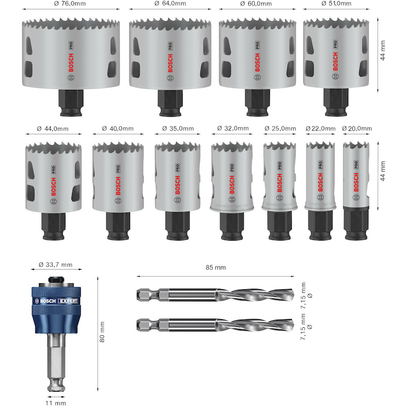 GATZAGENSET PRO MULTI PC+   2608594425 (14ST)BOSCH