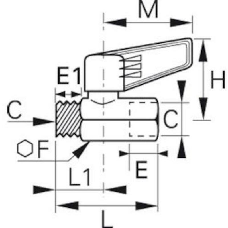 KOGELKRAAN  3/8" M/V        0491 07 17      LEGRIS