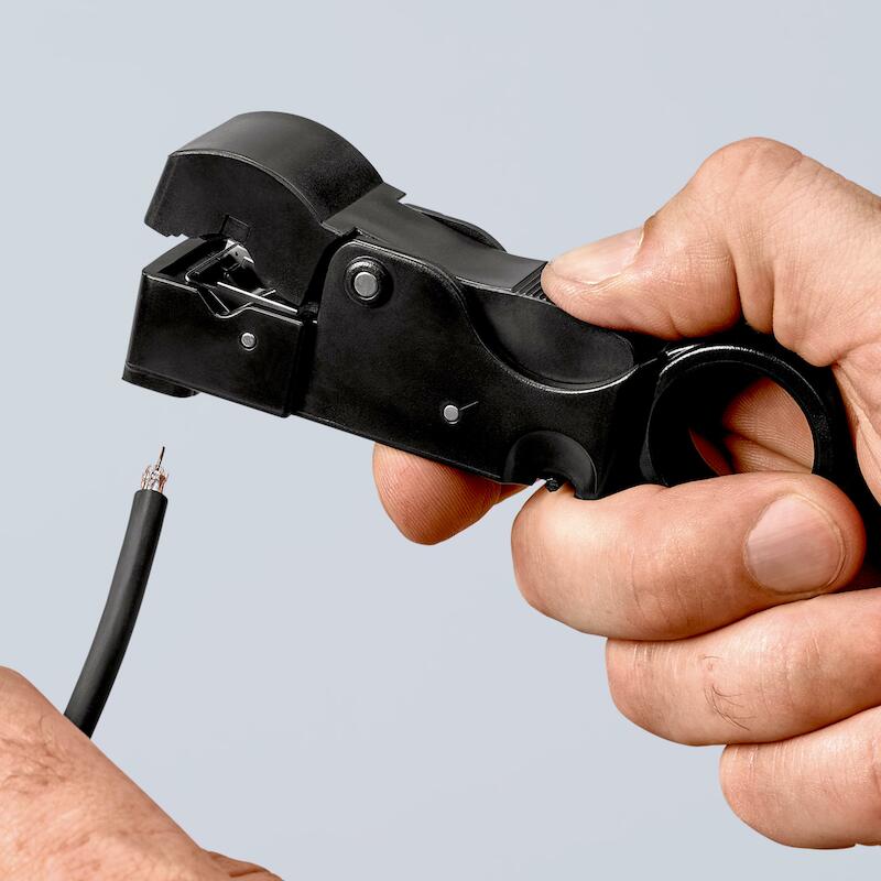 OUTIL À DÉNUDER COAX        16 60 05 SB     KNIPEX