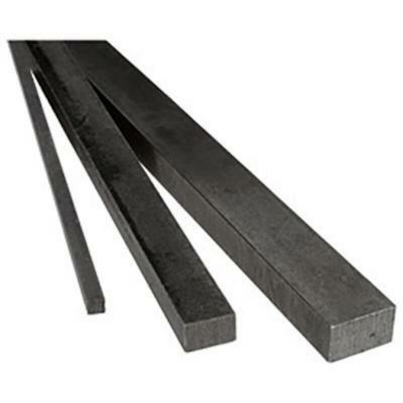 VLAKKE INLEGSPIE - DIN 6880 - 8 X 7 MM - LENGTE: 1M - BLANK