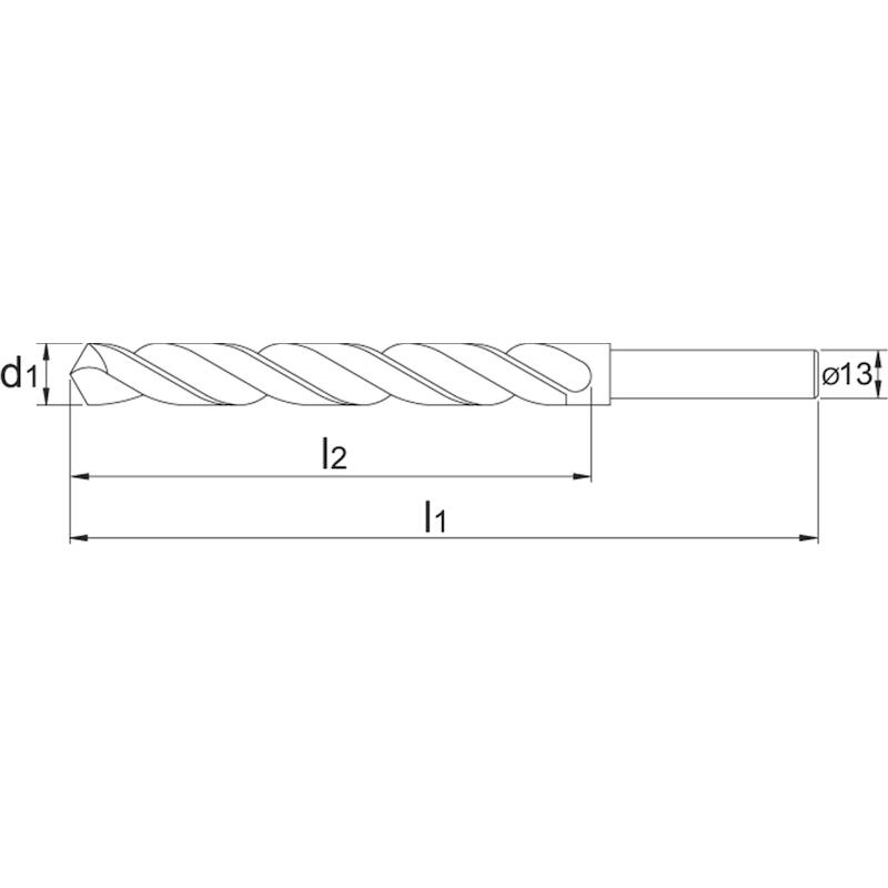 FORET ECO HSS LAMINÉ, QUEUE 13 MM 15,0 MM - 114131500 - INTERNATIONAL TOOLS