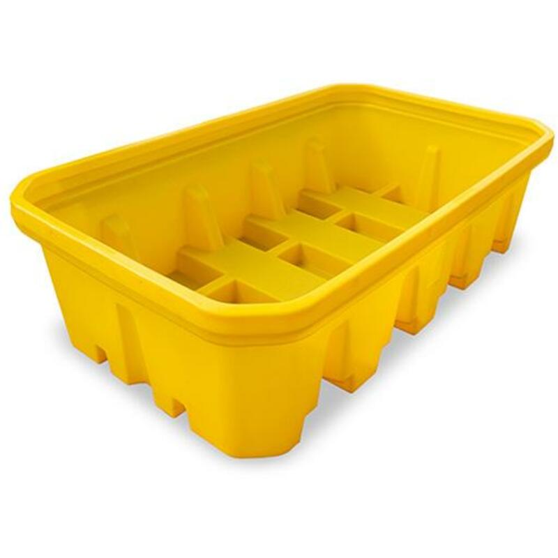 LEKBAK ONDER REK GEEL 1100L 2165X1300X575MM PLASTI