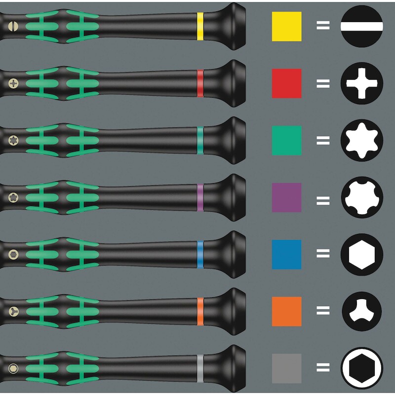 MODULE MOUSSE TOURNEVIS     9715       (24PC) WERA