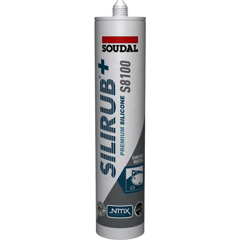 SILICONE GRIS TRANSP.300ML  SILIRUB+ S8100  SOUDAL