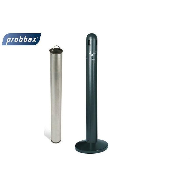 CENDRIER DEBOUT MÉTAUX 3L   300X300X1080MM PLASTIB