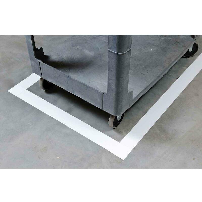 VLOERMARKERINGSTAPE - BRADY 104341 - WIT 76,2 MMX30 M