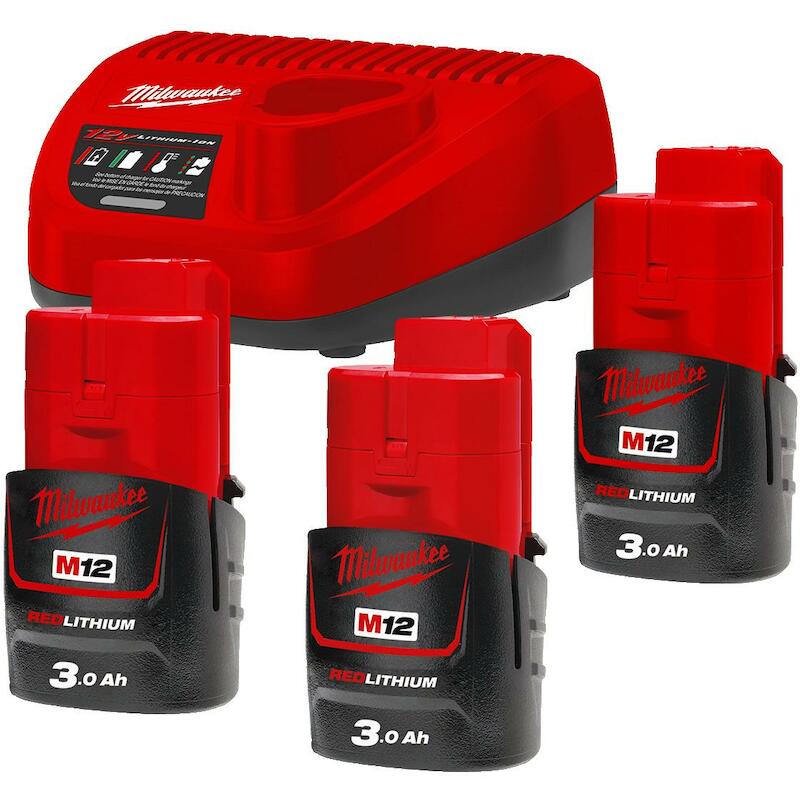 CHARGEUR ACCUS 12V/3X3AH    M12 NRG-303  MILWAUKEE