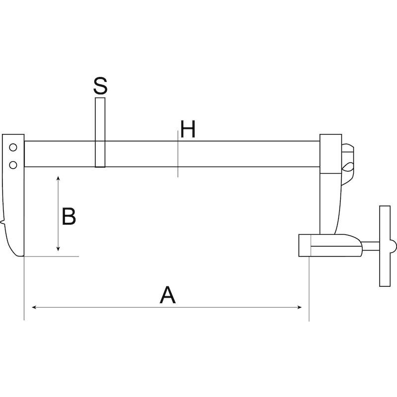 STALEN LIJMKLEM 40X12CM     306704000(KNEVEL)BAHCO