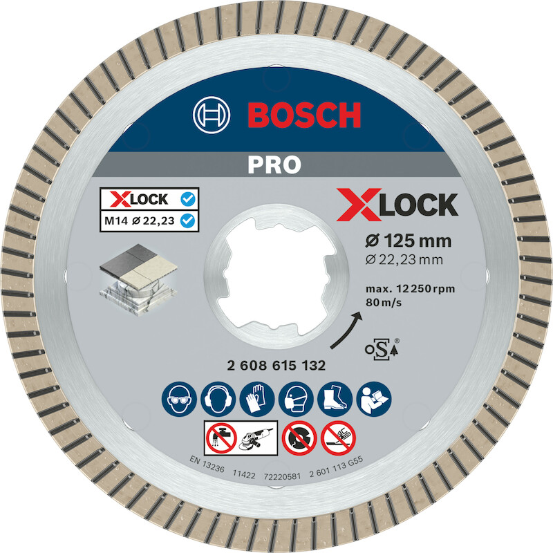 DISQUE DIAMANT 125MM        2608615132 X-LOCK BOSC