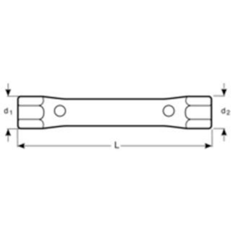 PIJPSLEUTEL RECHT 6K.       1936M - 24X27    BAHCO