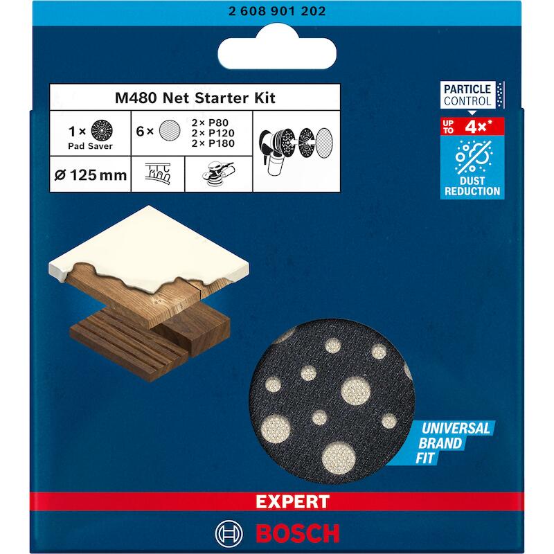 SET ABRASIFS BOIS 125MM     2608901202  (7PC)BOSCH