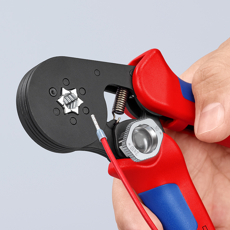 KNIPEX 975314 ZELFINSTELLENDE KRIMPTANG VOOR ADEREINDHULZEN