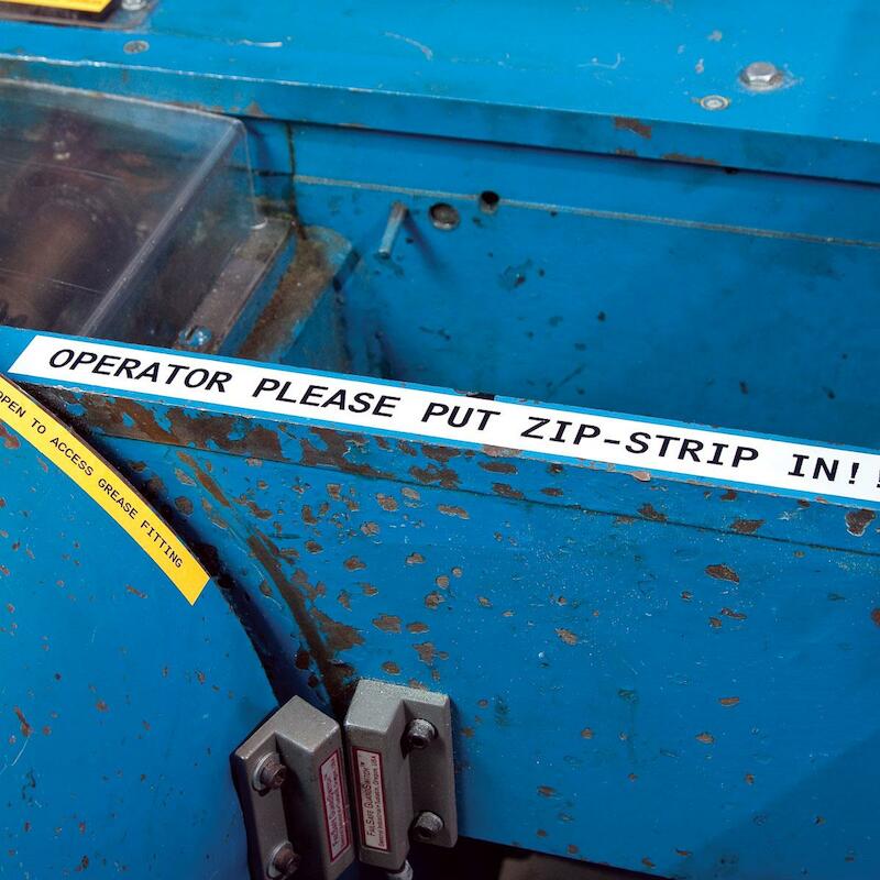 TAPE - BRADY 110898 - ZWART OP WIT 19,05 MMX6,4 M
