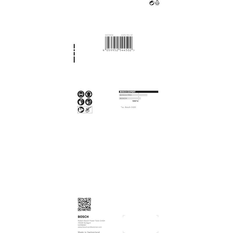 SET SCHUURVELL.HOUT 93 8G.  2608901112 (10ST)BOSCH