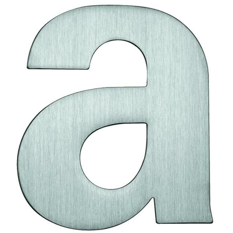 HUISNUMMER "KLEINE A" 120MM 93029 - RVS    ARTITEC