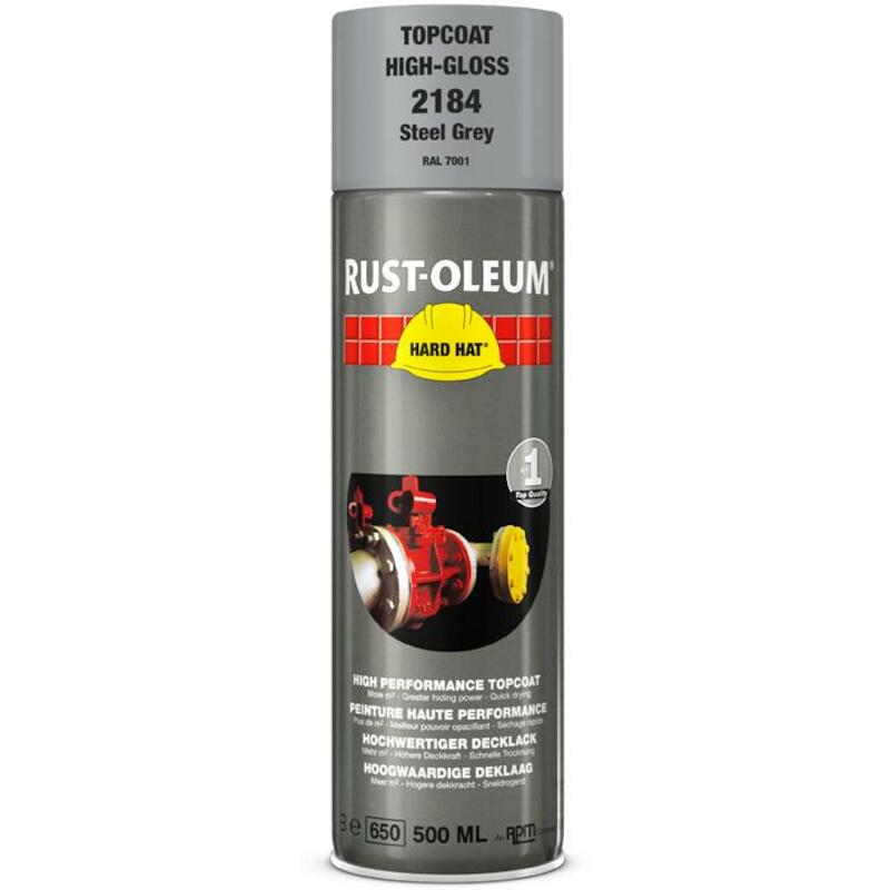 DEKLAAG - RUST-OLEUM 2184 - 500 ML STAALGRIJS
