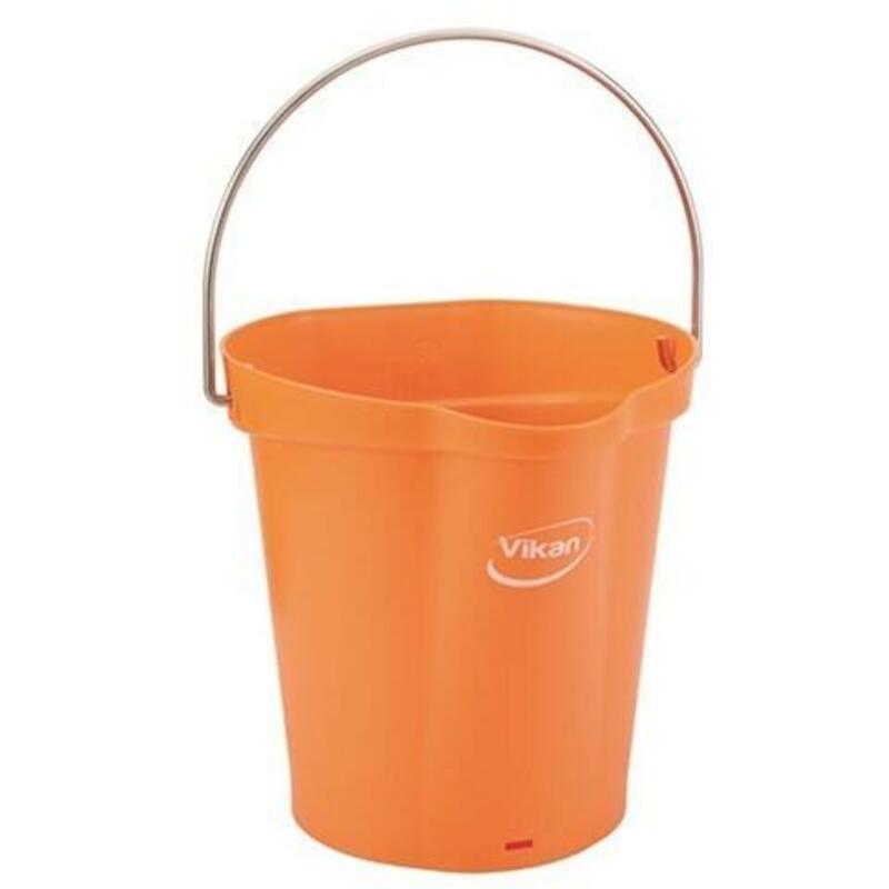 SEAU PP INOX ORANGE         5688/7  6L       VIKAN