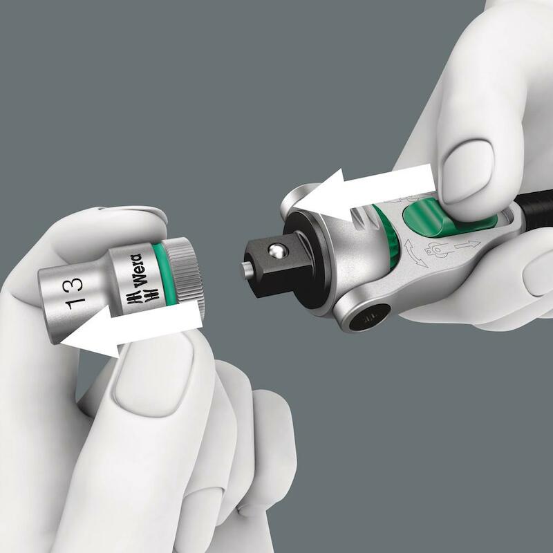 WERA 8000 B ZYKLOP SPEED RATEL MET 3/8"-AANDRIJVING (3/8 duim x 199,0 mm)