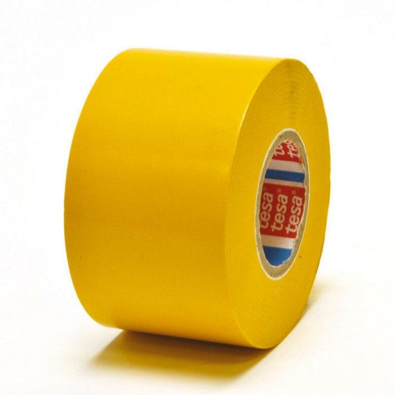 Tesa - Ruban isolant - Tesaflex 4163 - pvc souple - Jaune - 50 mm x 33 m - 19090032