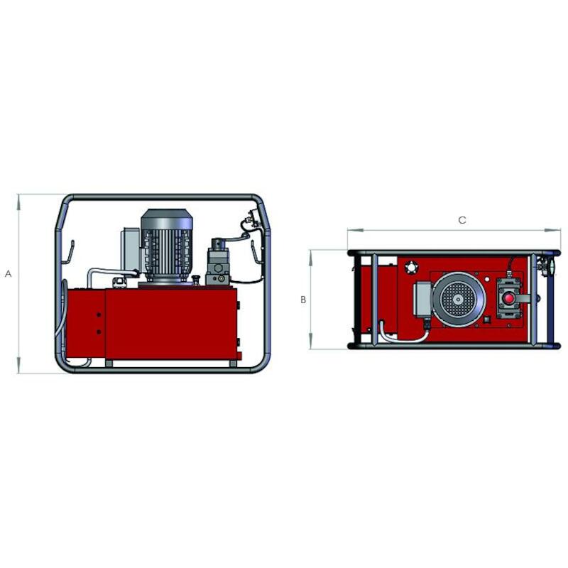 230V, TWO STAGE, ELECTRIC DRIVEN, GENERAL DUTY HIGH FLOW PUMP - HEP310122 - HI-FORCE