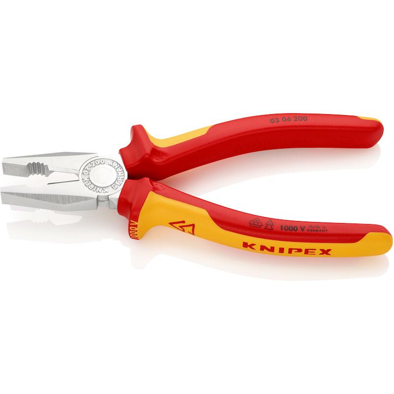 Knipex - Combinatietang - 03 06 200 - vde - Verchroomd - 200 mm - 41190175