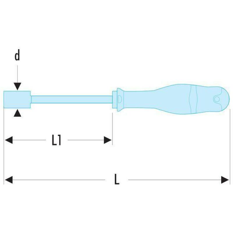SCHROEVENDR.BITHOUDER 1/4"  ATM.M1    (L=180)FACOM