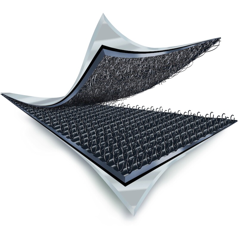 3m - Self-adhesive hook and loop fastener - SJ352B - Black - 25 mm x 1.25 m - 4.4 mm - 02960109