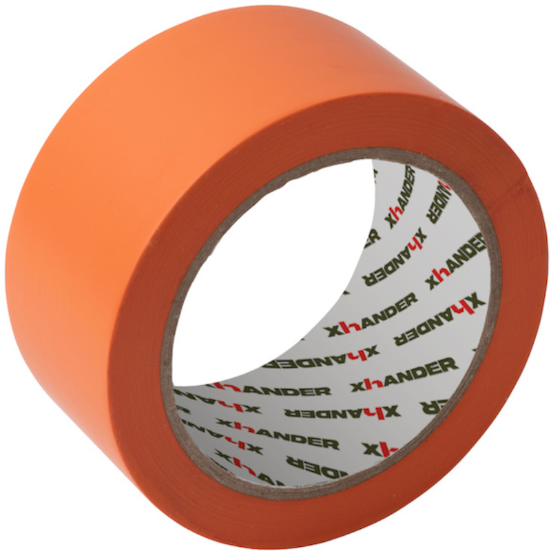 Xhander - Bouwtape - pvc - Oranje - 50 mm x 30 m - 100 µm - 08153697