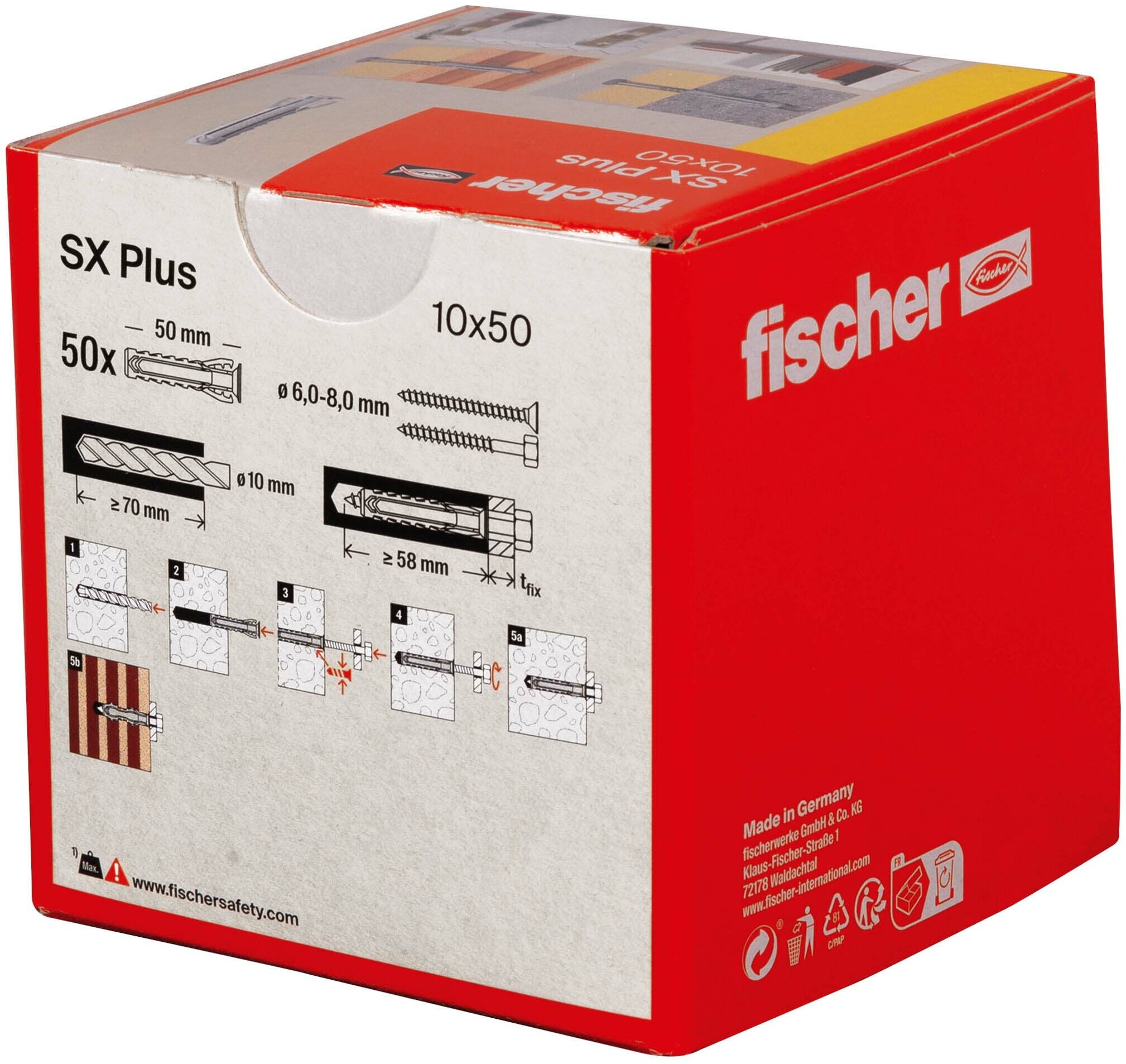 PLUG NYLON 4-VOUD.SPREIDING SX PLUS - 10X50  FISCH