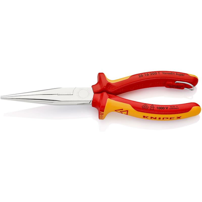 TELEFOONTANG RECHT VDE+HAAK 26 16T - 200MM  KNIPEX