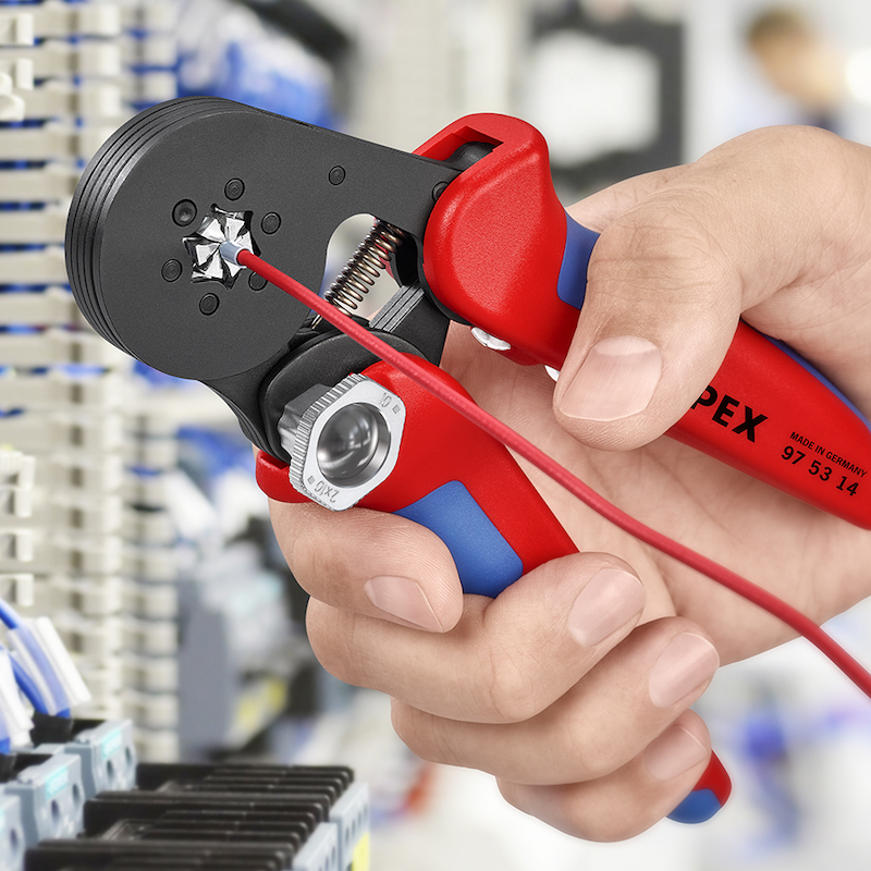 KNIPEX 975314 ZELFINSTELLENDE KRIMPTANG VOOR ADEREINDHULZEN