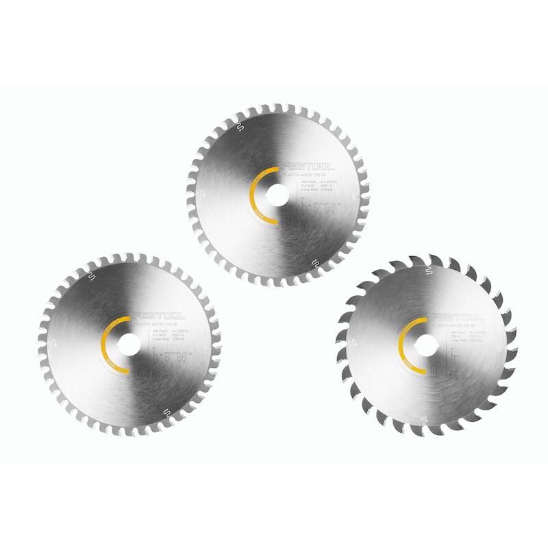 ASSORT.LAMES SC.CIRC.168MM  KSB-SORT/3 W (3PC)FEST