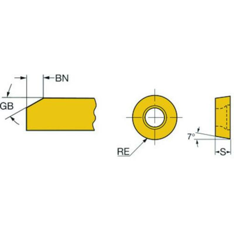 PLAQUETTE D'ÉCH RCMX 12 04 00E      235 SANDVIK CO