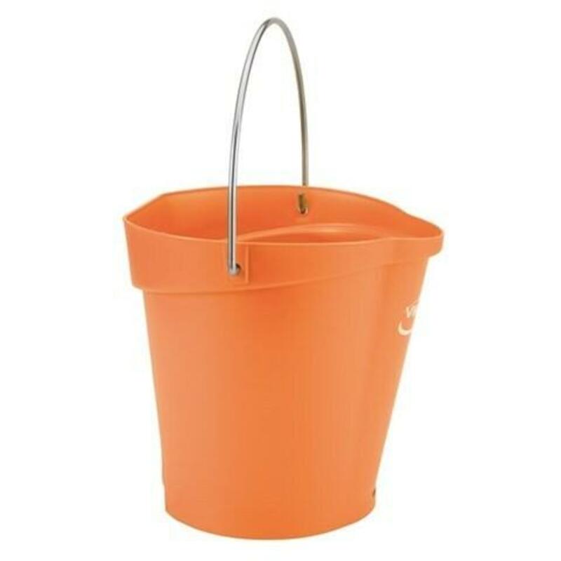 SEAU PP INOX ORANGE         5688/7  6L       VIKAN