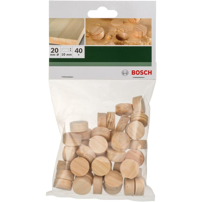 HOUTEN STOPPEN D20 X 10MM   2609255321 (40ST)BOSCH