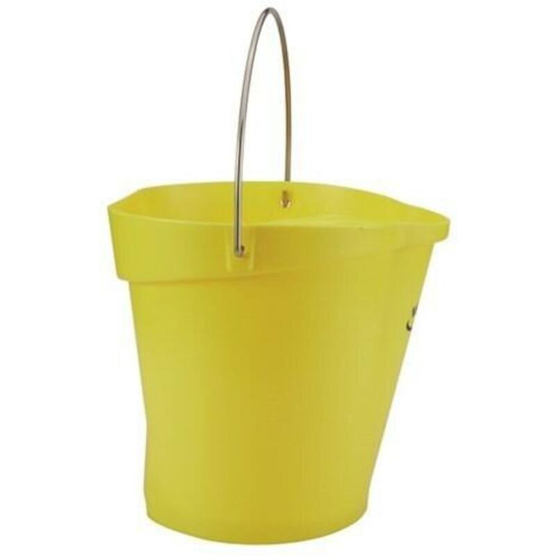 SEAU PP/INOX JAUNE          5686/6 - 12L     VIKAN