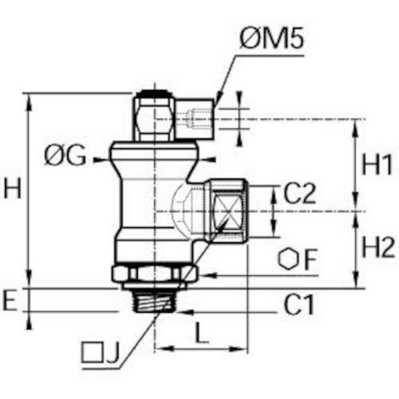 BLOKKEERVENTIEL 3/8"X3/8"MF 7881 17 17      LEGRIS