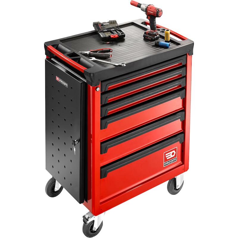 GEREEDSCHAPSWAGEN 6L. ROOD  ROLL.6M3A        FACOM