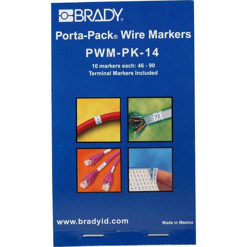 DRAADMERKERBOEKJE - BRADY 031214 - ZWART OP WIT